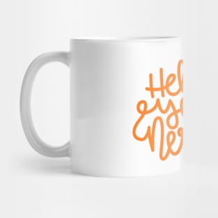 Hello Yes I'm Nervous (Orange) Mug